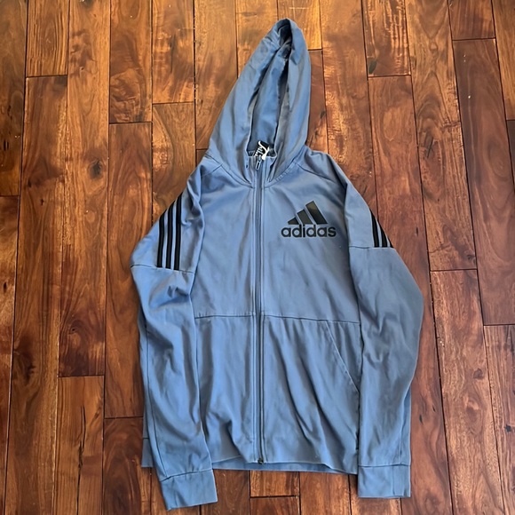 Adidas Cowlneck Zip-Up Sweatshirt - Picture 1 of 3